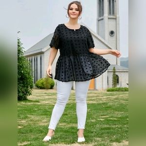 Plus size Chiffon blouse/shirt